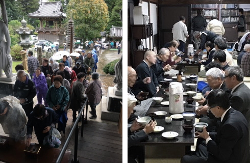 施食会当日の様子